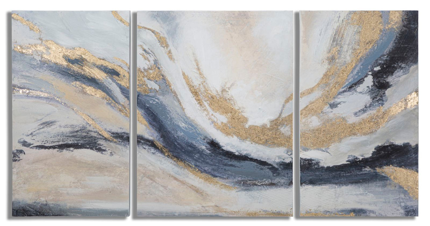 Schilderij Gaspons Set 3 Pz 45×2,7×80 cm