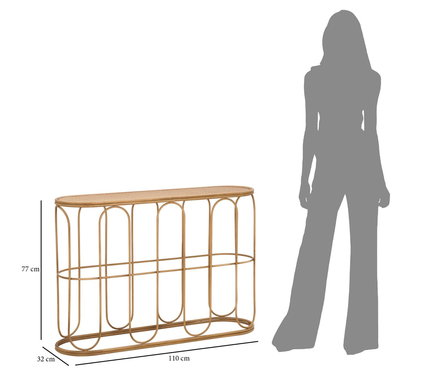 Consoletafel Samui 110×32×77 cm