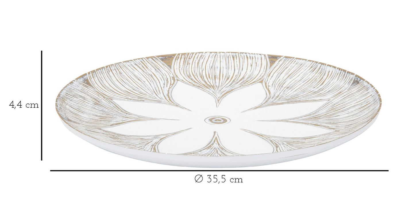 Decoratie Polyresin Atene Ø 35,5×4,4 cm