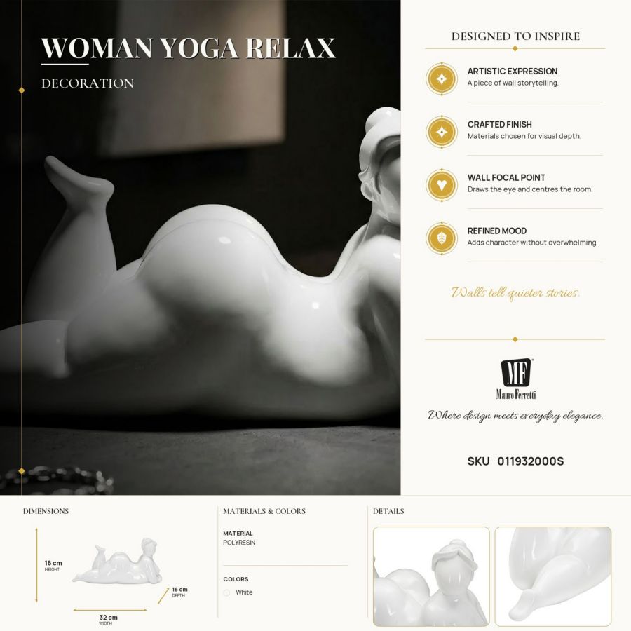 Decoratie Woman Yoga Relax 32×12,5×16 cm
