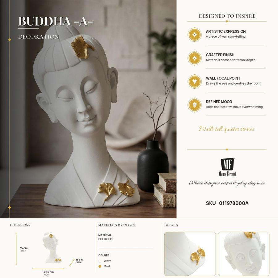 Decoratie Buddha -a- 21,5×16×35 cm