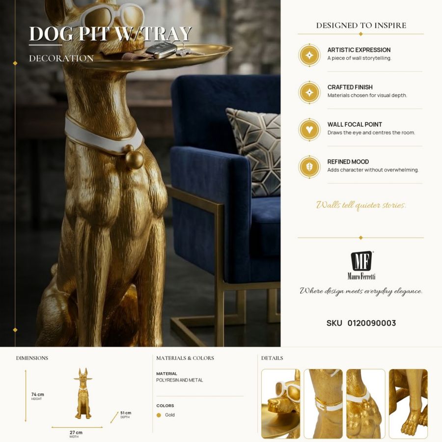 Decoratie Dog Pit W/tray 27×51×74 cm