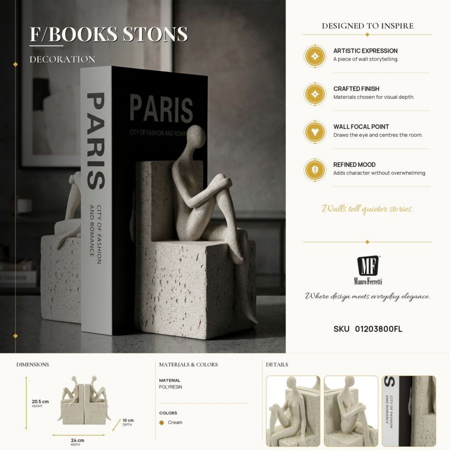 Decoratie F/books Stons 24×10×20,5 cm