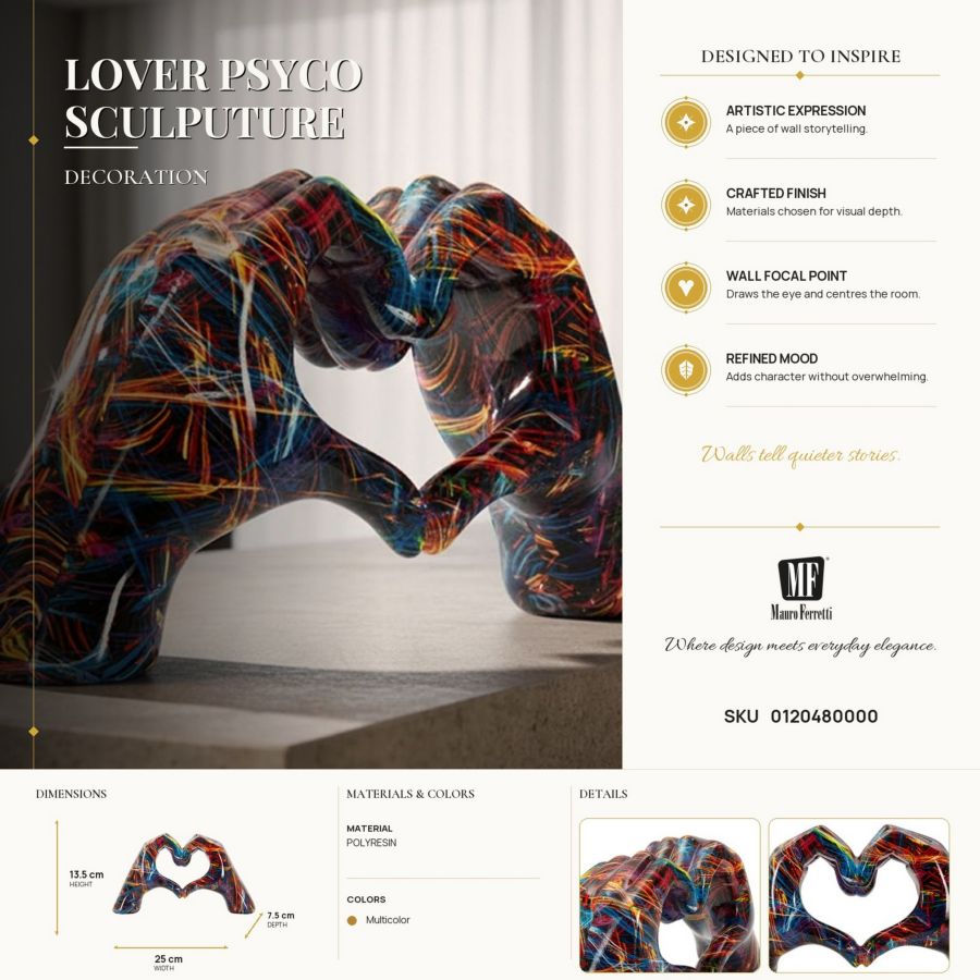 Decoratie Lover Psyco Sculputure 25×7,5×13,5 cm
