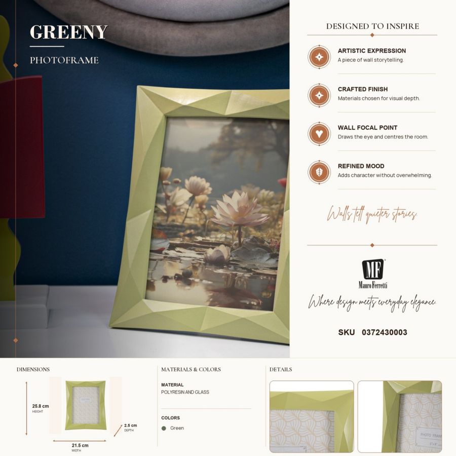 Fotolijst Greeny 21,5×2,5×25,8 cm