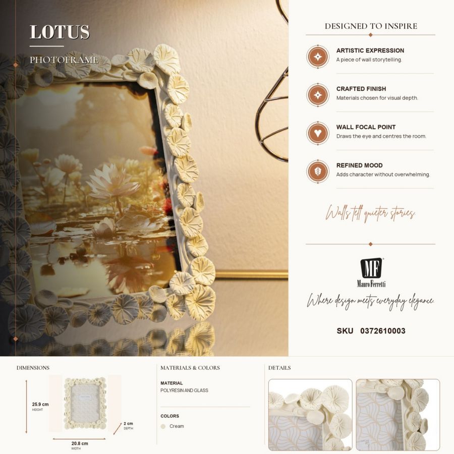 Fotolijst Lotus 20,8×2×25,9 cm