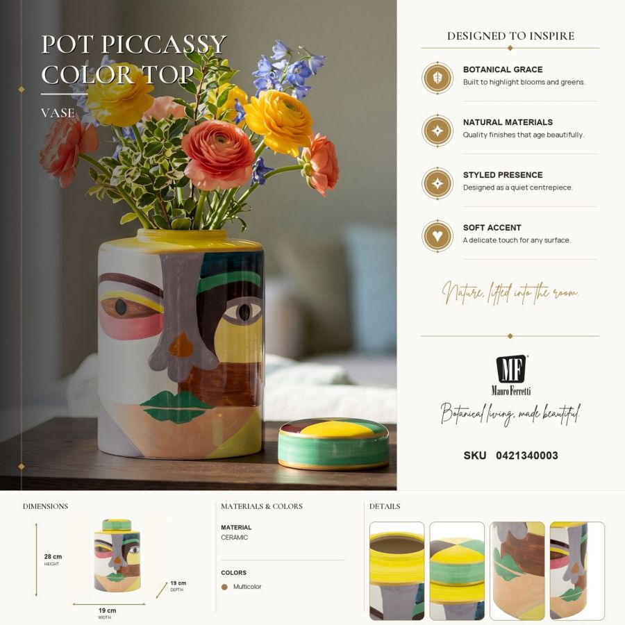 Vaas Pot Piccassy Color Top Ø 19×28 cm