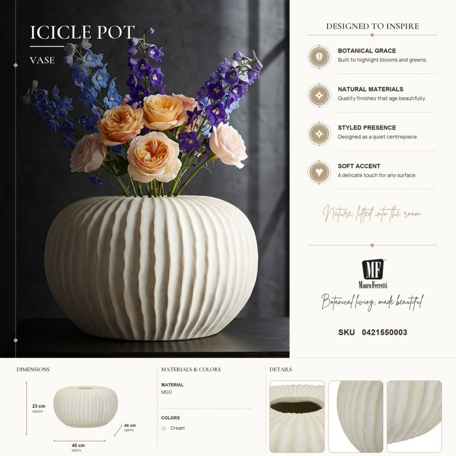 Vaas Icicle Pot Ø 40×23 cm