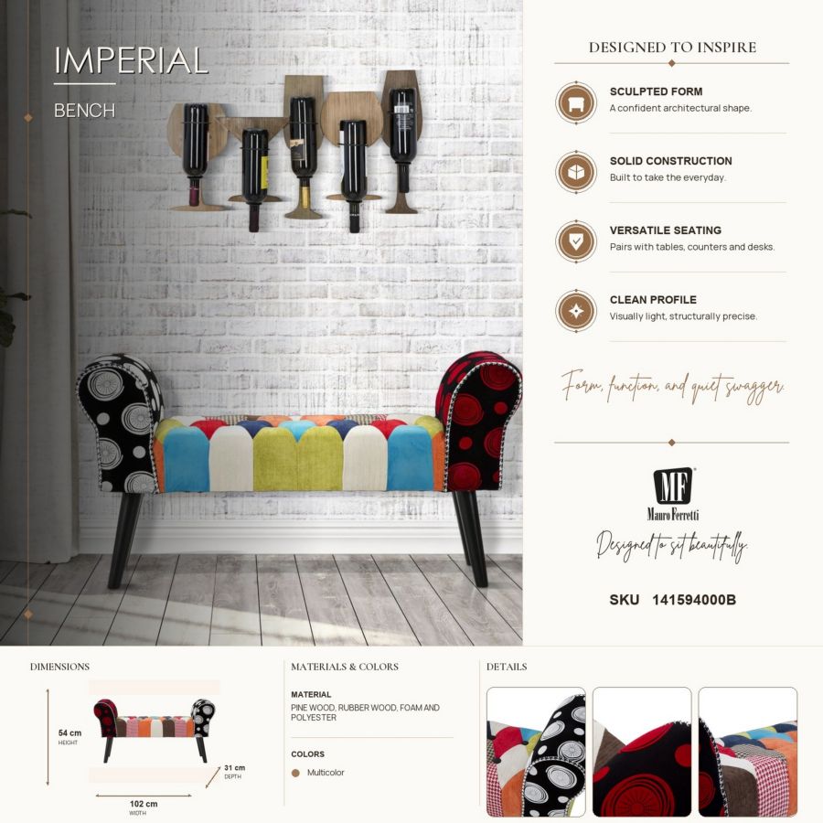 Bankje Imperial 102×31×54 cm