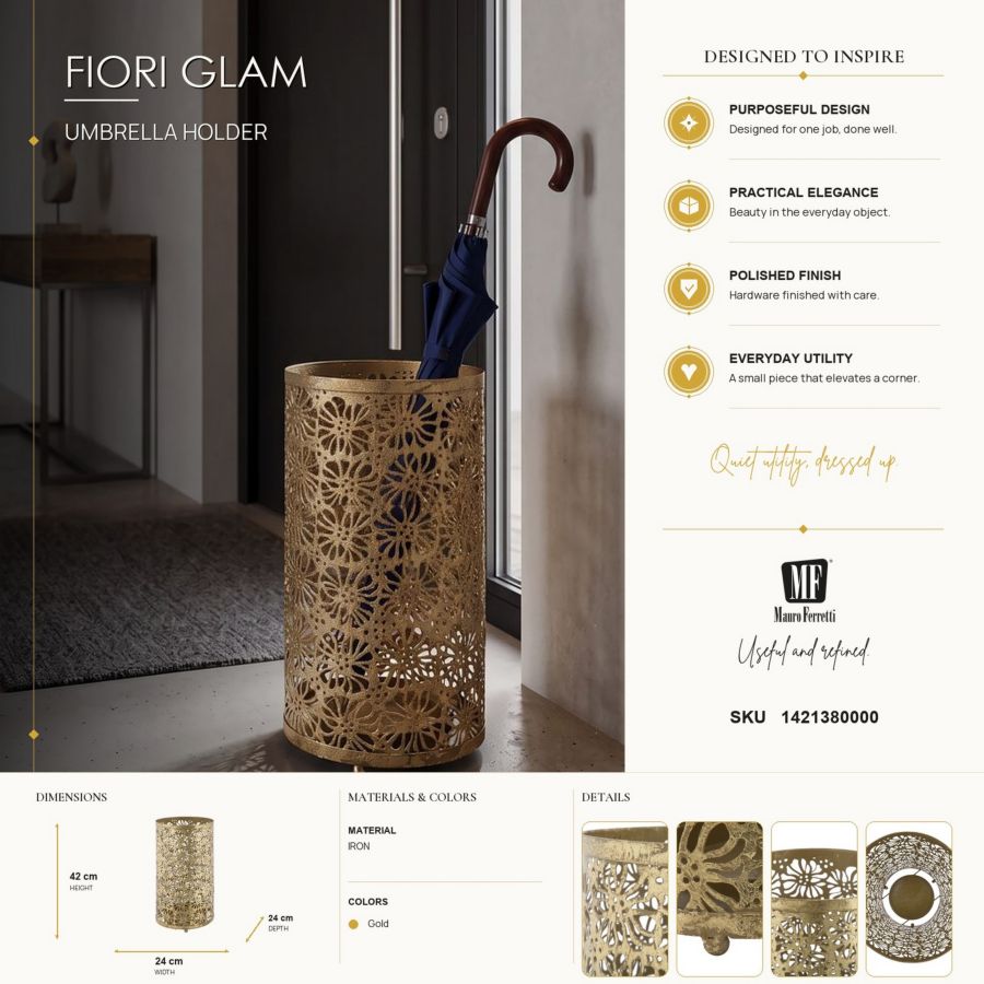 Paraplubak Umbrella Holder Fiori Glam Ø 24×42 cm