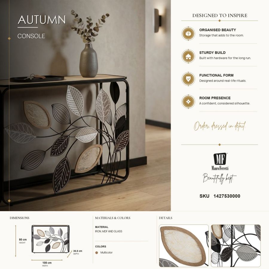 Consoletafel Autumn 108×36,8×80 cm