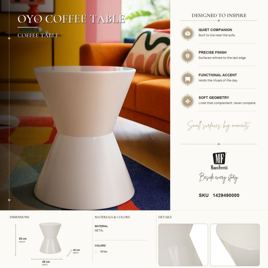 Salontafel Oyo Coffee Table Ø 45×55 cm