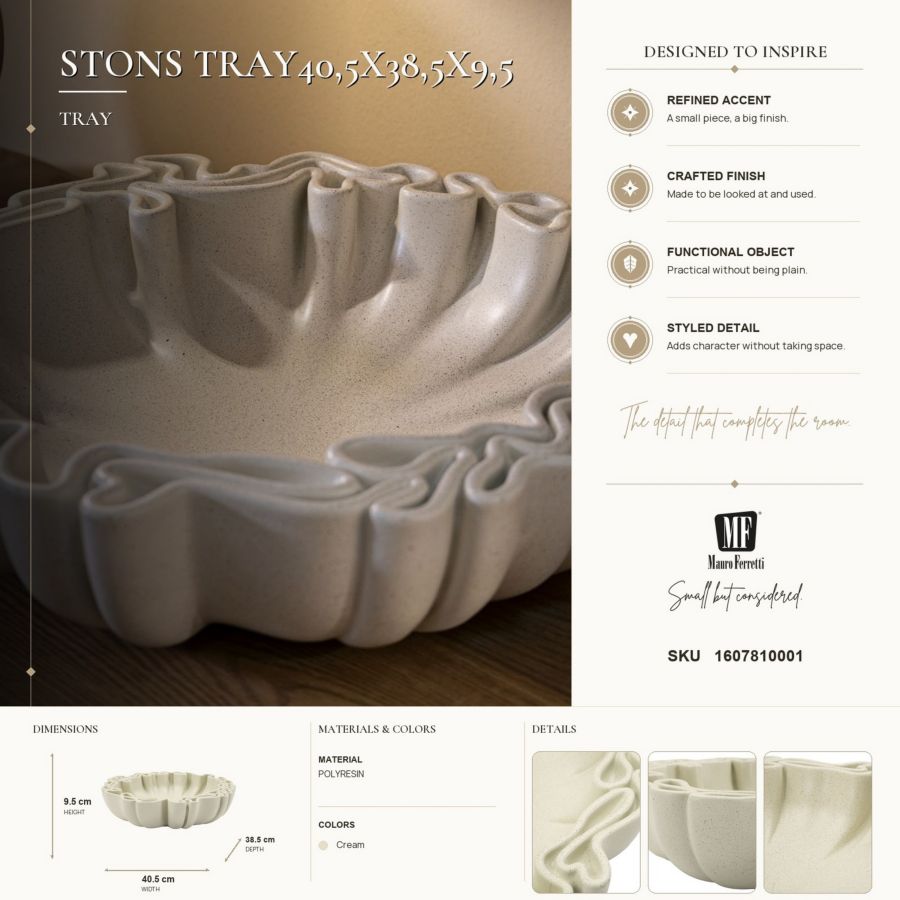 Dienblad Stons Tray40,5x38,5x9,5