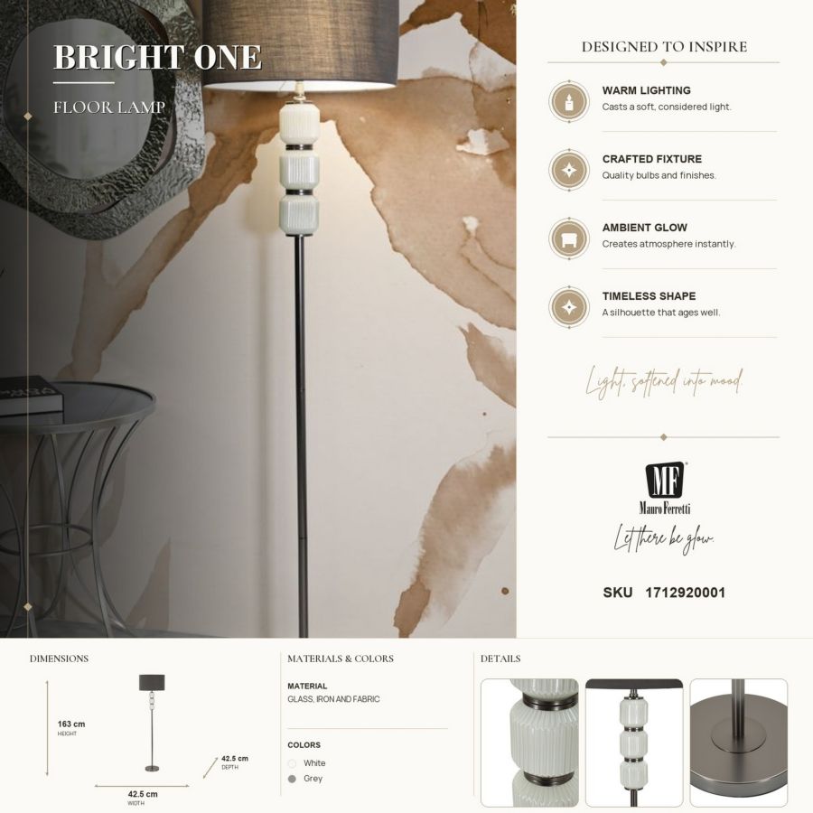 Vloerlamp Bright One Ø 42,5×164 cm