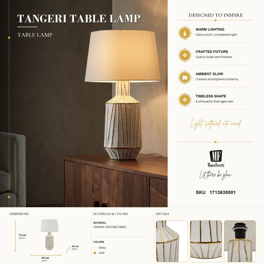 Tafellamp Tangeri Table Lamp Ø 45×73 cm