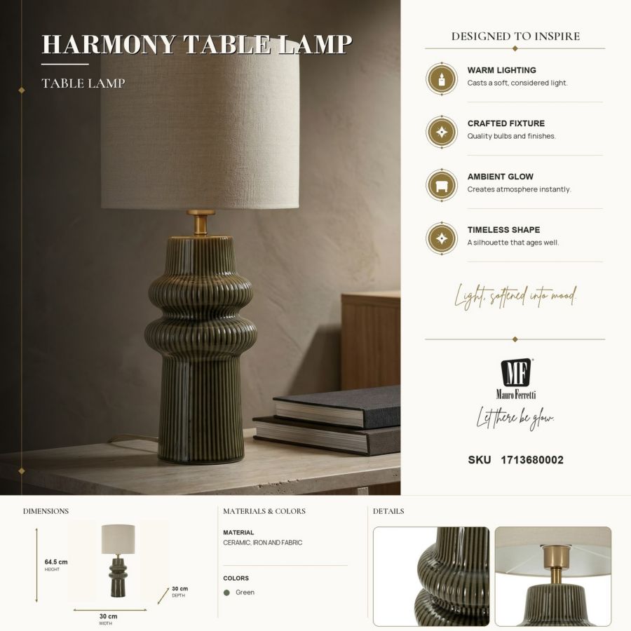 Tafellamp Harmony Table Lamp Ø 30×64,5 cm