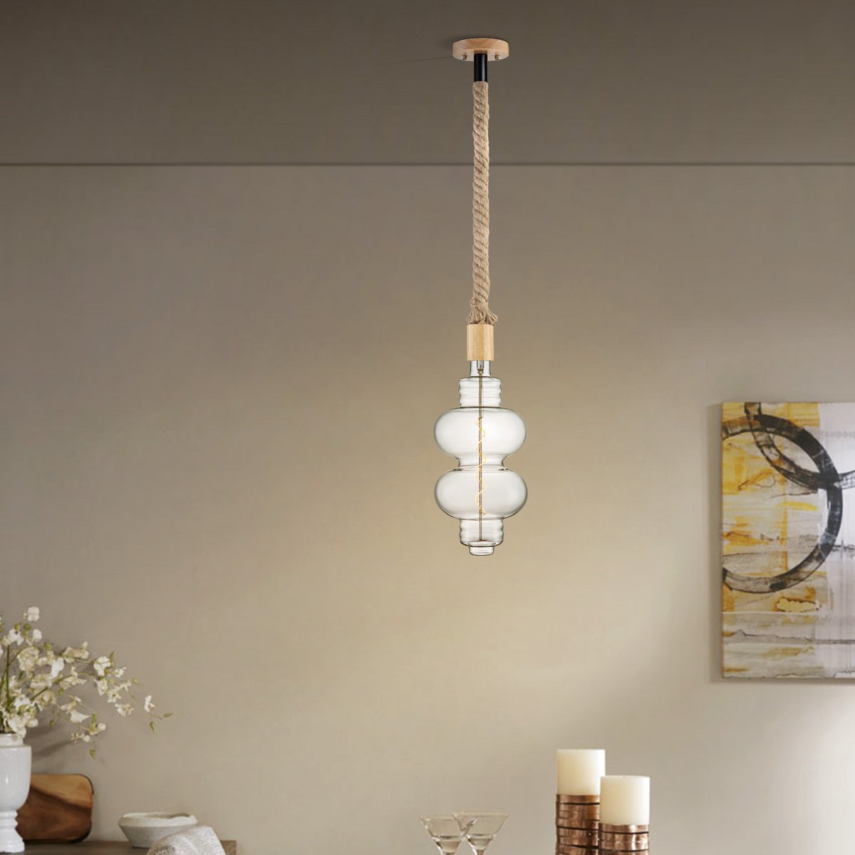 Home Sweet Home hanglamp Leonardo Diabolo - dimbaar E27 helder