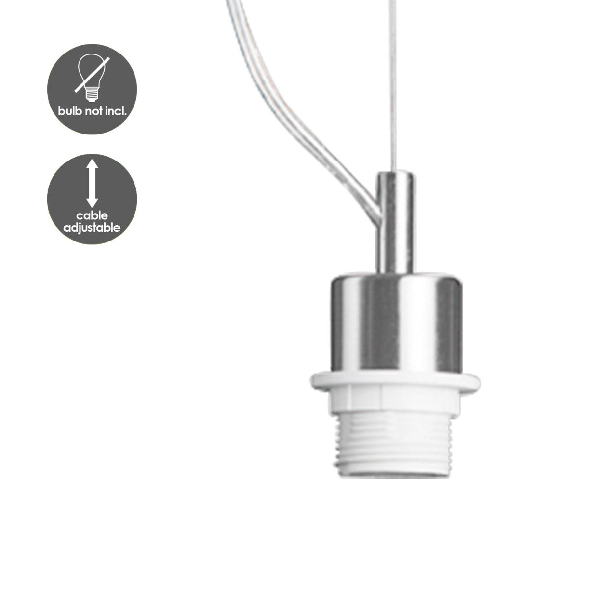 Home Sweet Home hanglamp Deluxe met lampenkap, E27, taupe, 35cm