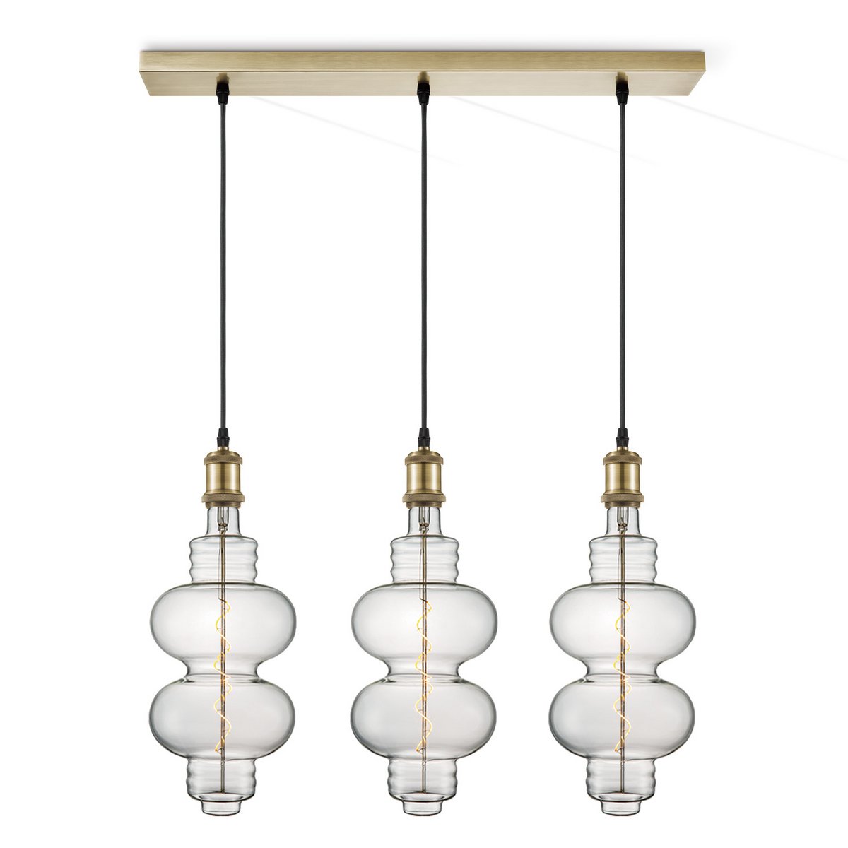 Home Sweet Home hanglamp vintage Diabolo 3 LED lamp dimbaar E27 helder