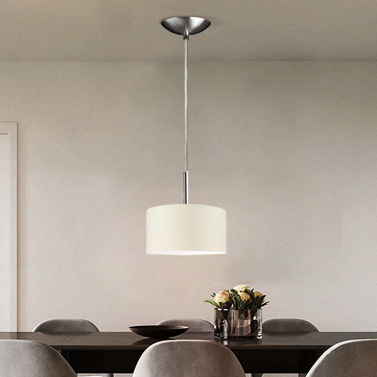 Home Sweet Home verlichtingspendel T-Deluxe D11x100cm-Geborsteld staal