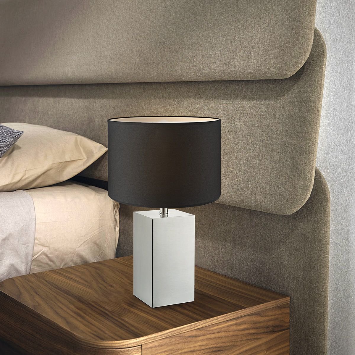 Home Sweet Home tafellamp voet Cilly 11/11/32cm - Geborsteld staal