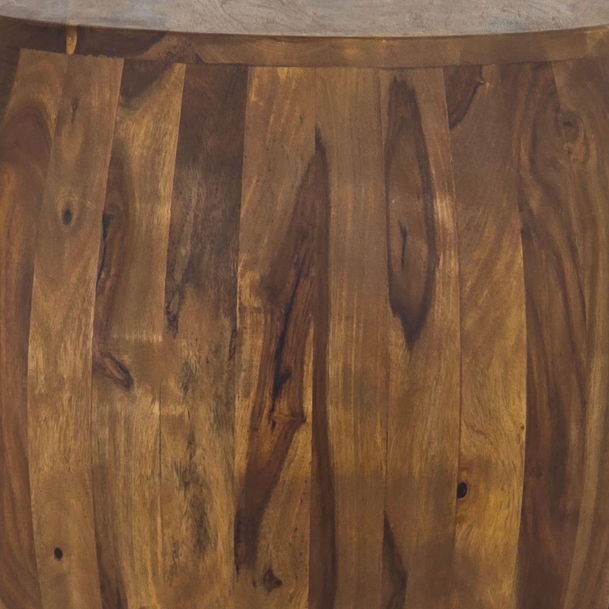 Bijzettafel Ø 50cm Sheesham Massief Hout Rond