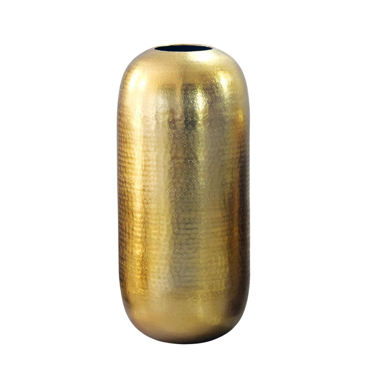 Decoratieve Vaas Aluminium 45cm Goud - Grote Staande Vaas