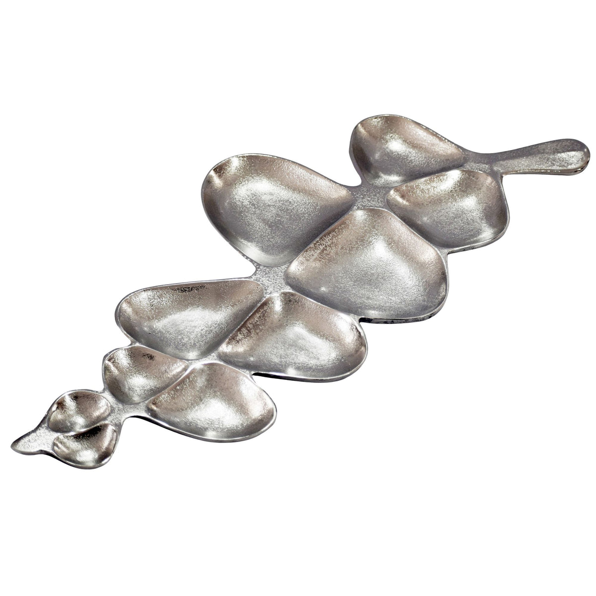 Decoratieschaal Zilver Schaal Metaal 60,5cm Tafeldecoratie