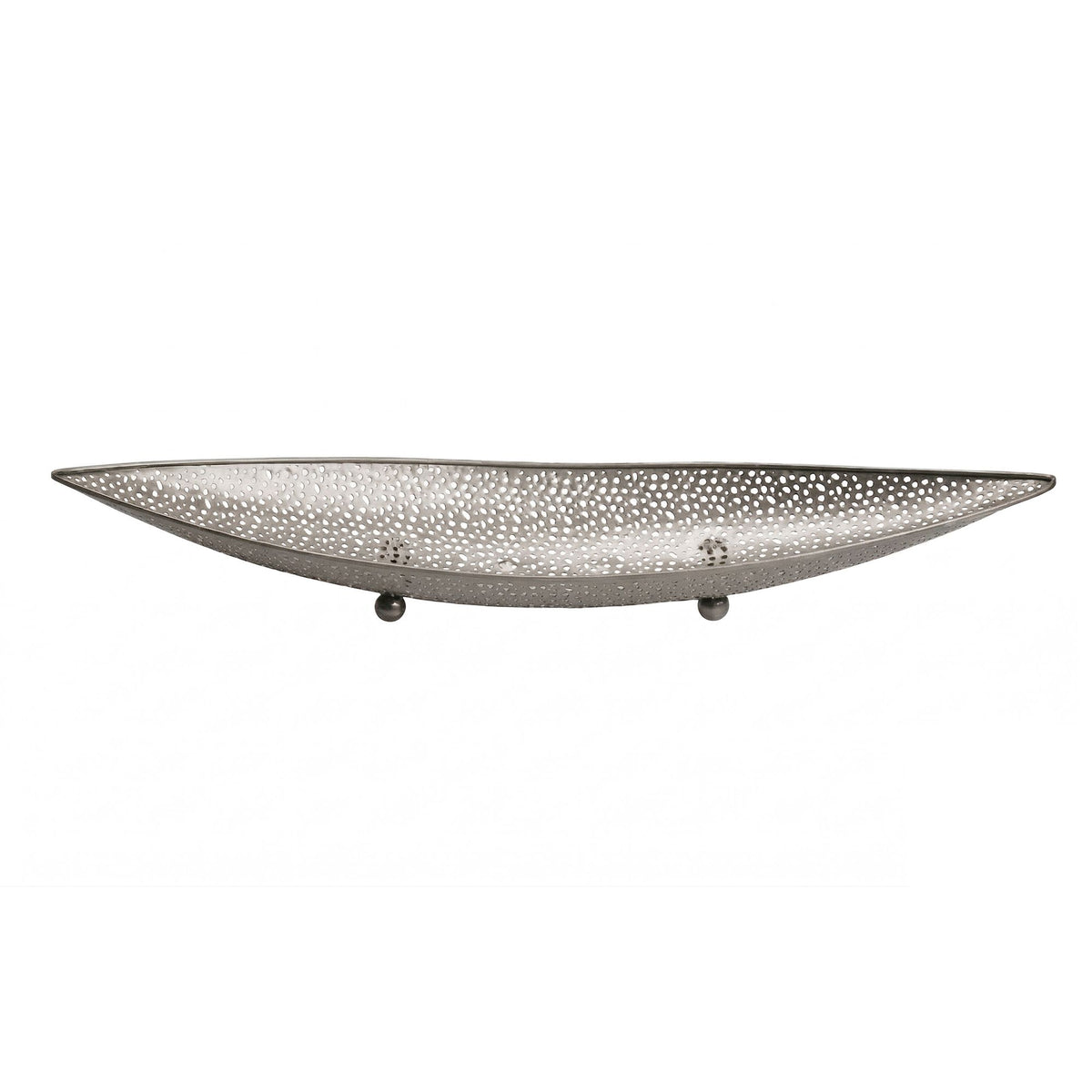Fruitschaal Zilver Ovaal Schaal 60cm Tafeldecoratie langwerpig