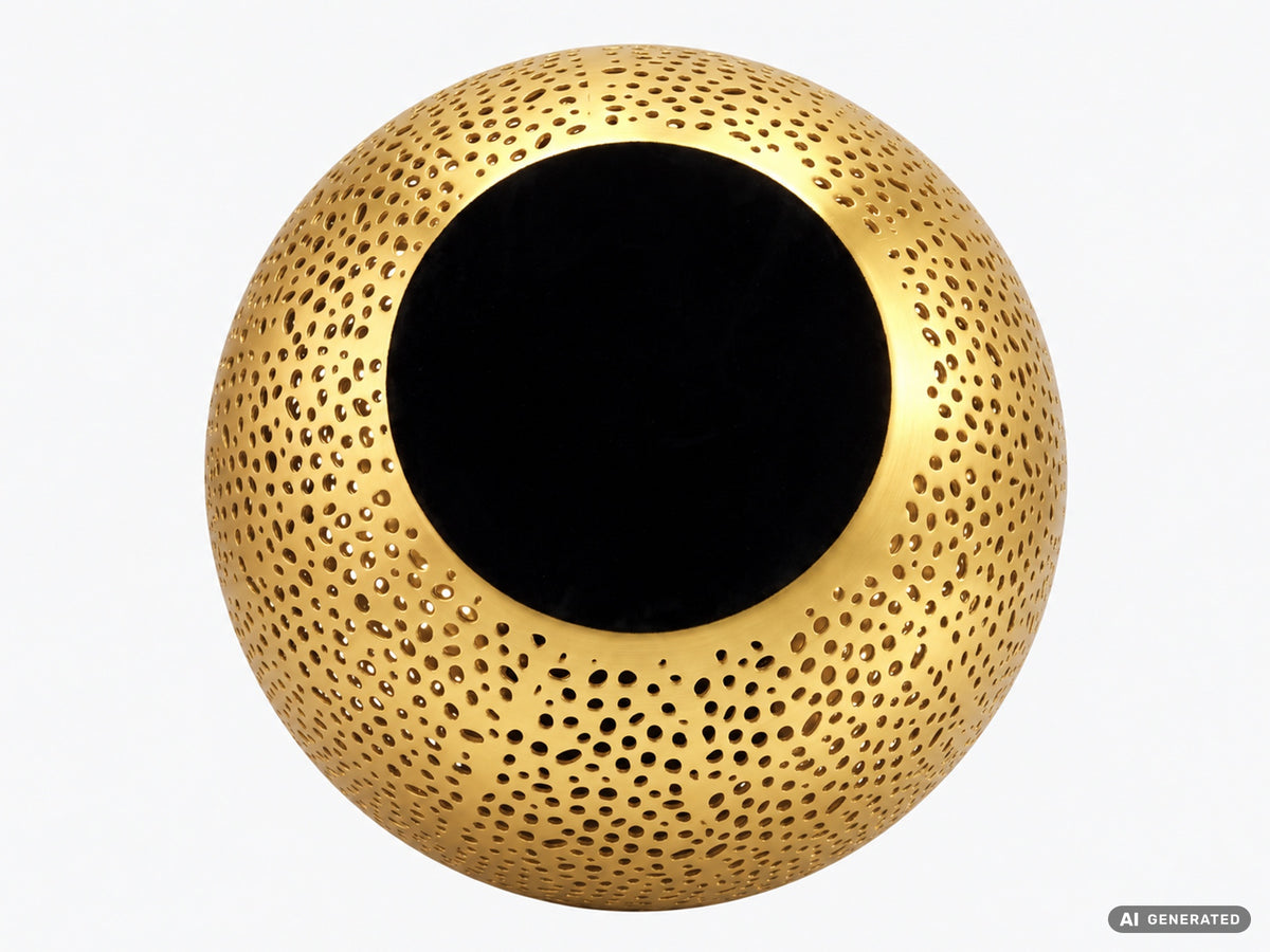 Decoratieve Vaas Metaal 47cm Goud - Design Bloemenvaas Groot