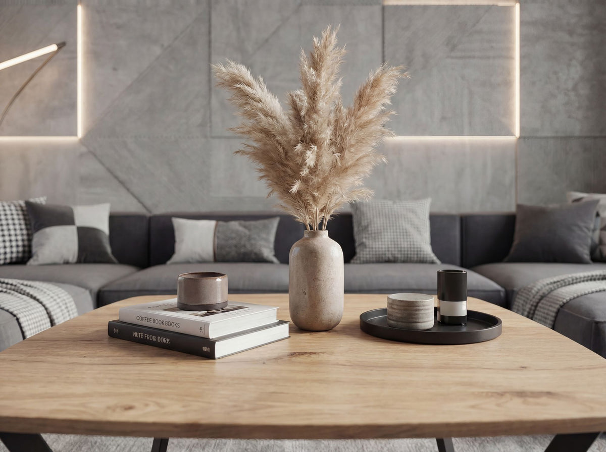 Salontafel Vierkant 75x75cm Eiken Look Zwart - Design Banktafel