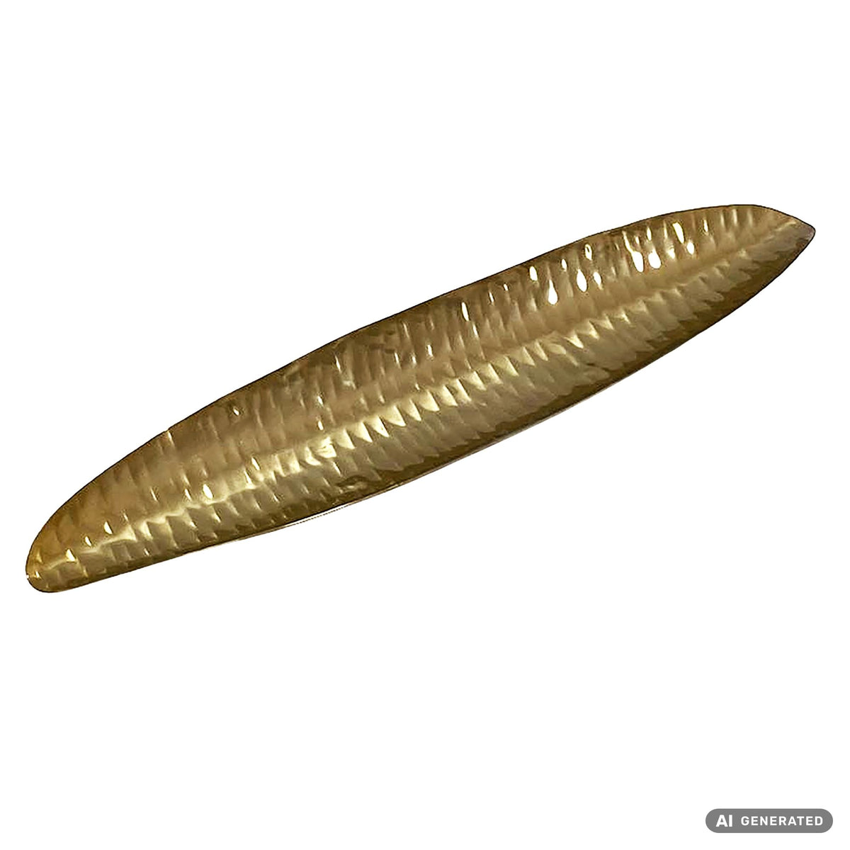 Decoratieve schaal Goud Ovaal Metaal Schaal 65,5cm - Design Fruitschaal Woonkamer