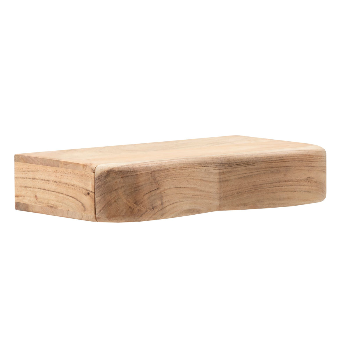 Zwevende Nachtconsole Acacia Massief Hout 40cm - Wandnachtkastje