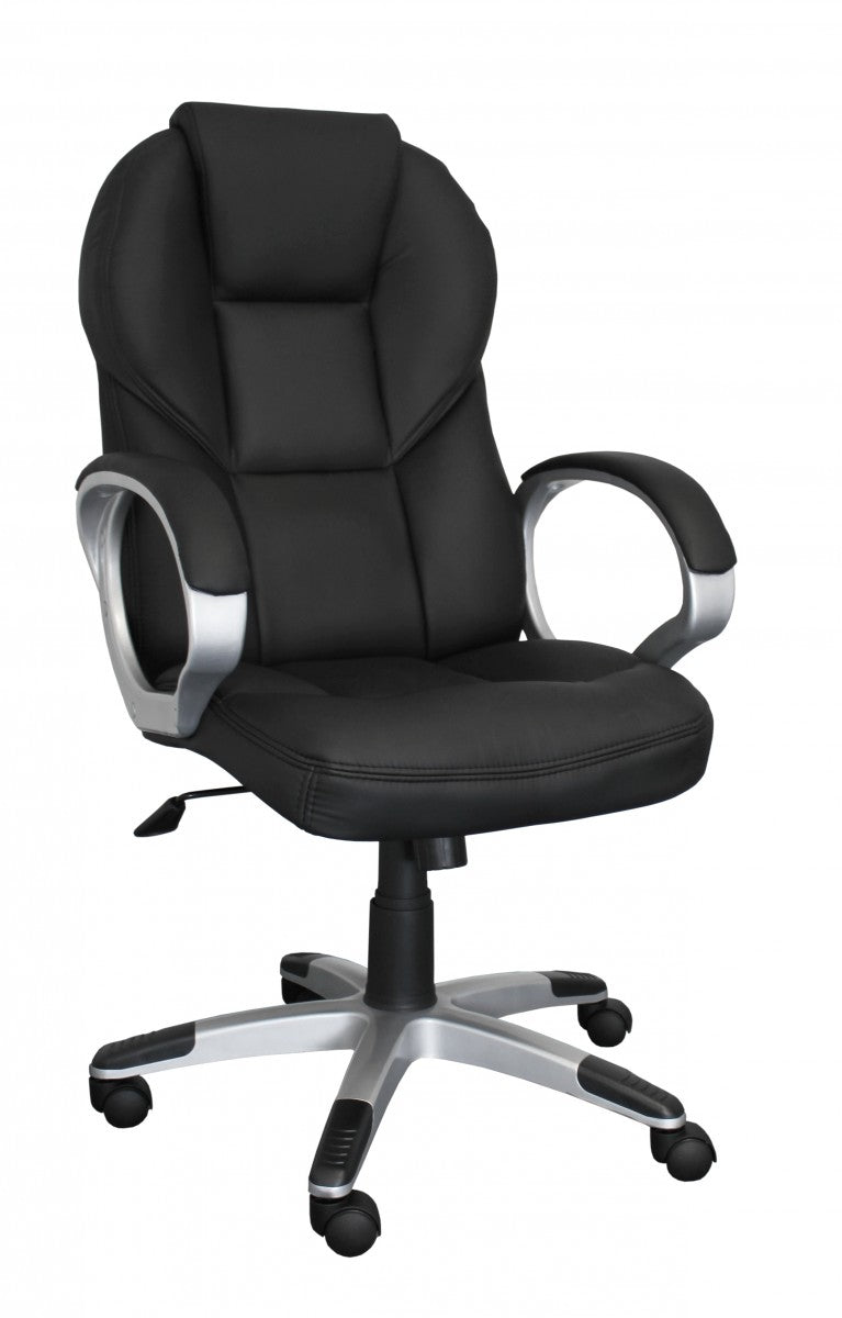 bureaustoel Matera kunstleer zwart Bureaustoel design stoel stoel met X-XL bekleding