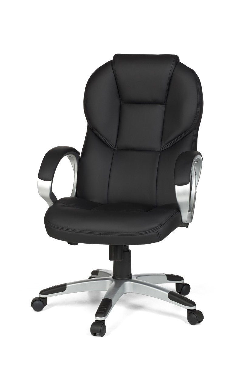 bureaustoel Matera kunstleer zwart Bureaustoel design stoel stoel met X-XL bekleding