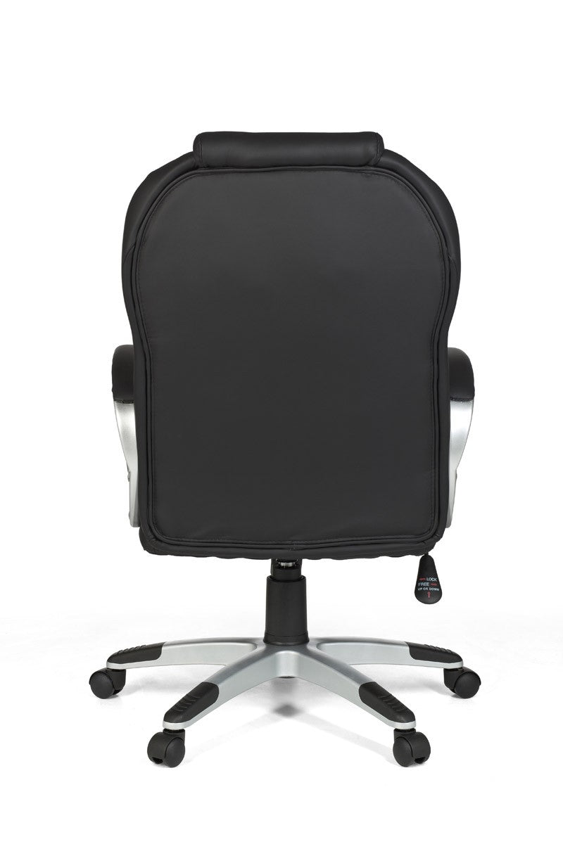 bureaustoel Matera kunstleer zwart Bureaustoel design stoel stoel met X-XL bekleding