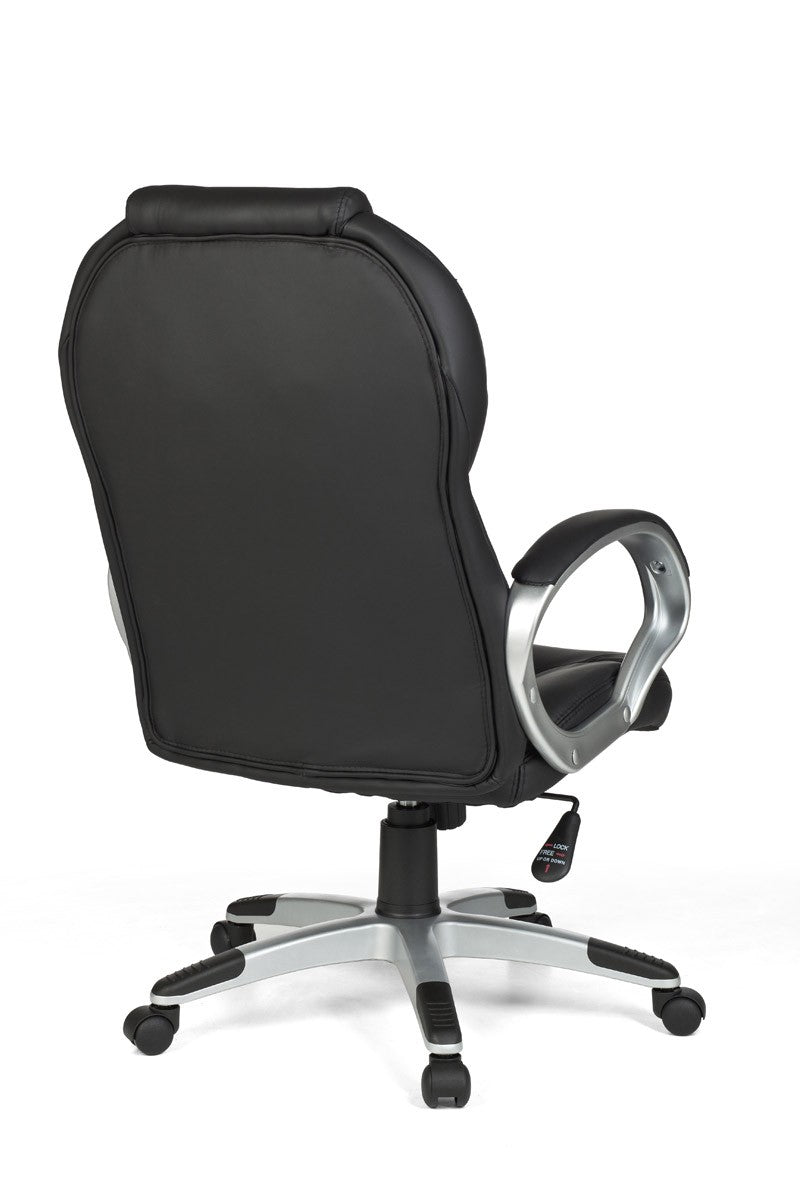 bureaustoel Matera kunstleer zwart Bureaustoel design stoel stoel met X-XL bekleding