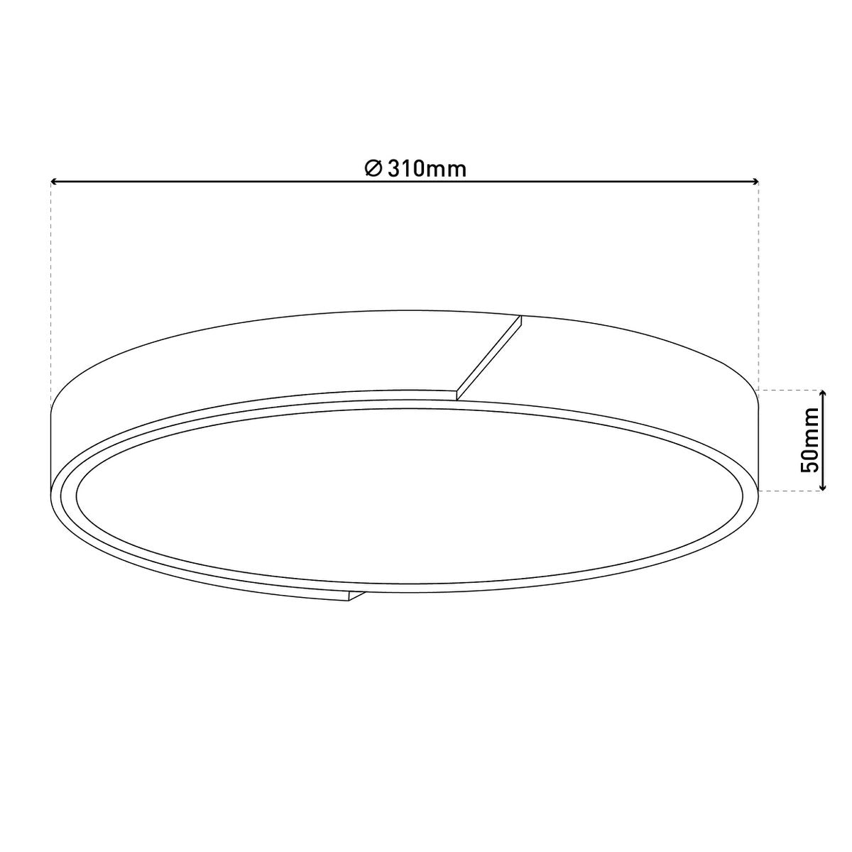 LED -plafondlamp "Borneo", Ø 31 cm gemaakt van metaal en plastic in grijs, geïntegreerde LED's, verlichting voor woonkamers, gang en kantoor