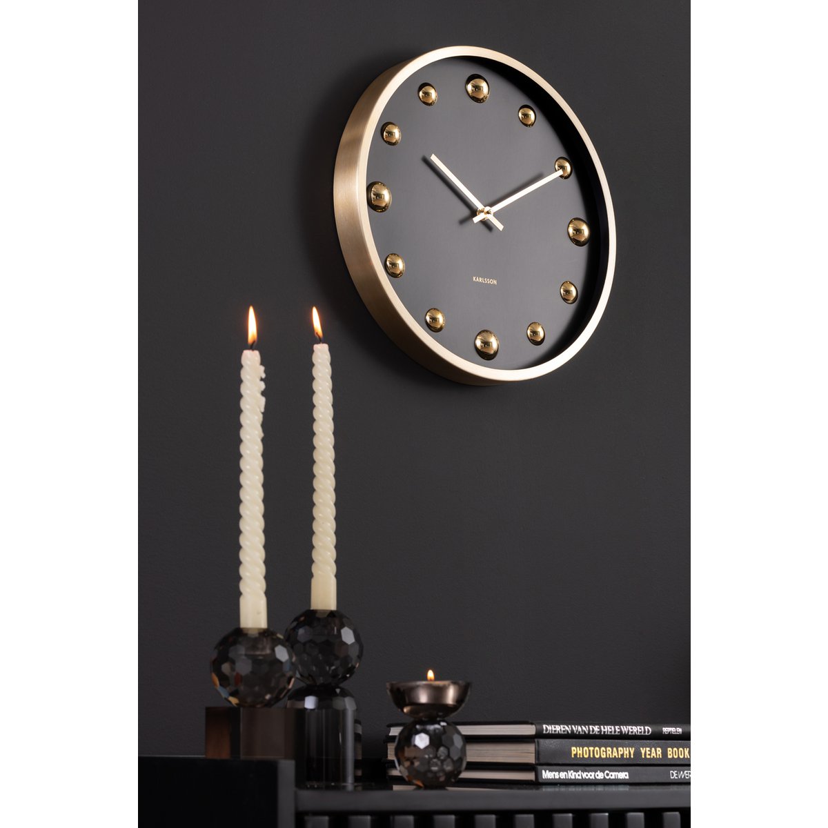 Wandklok Glanzende Stippen