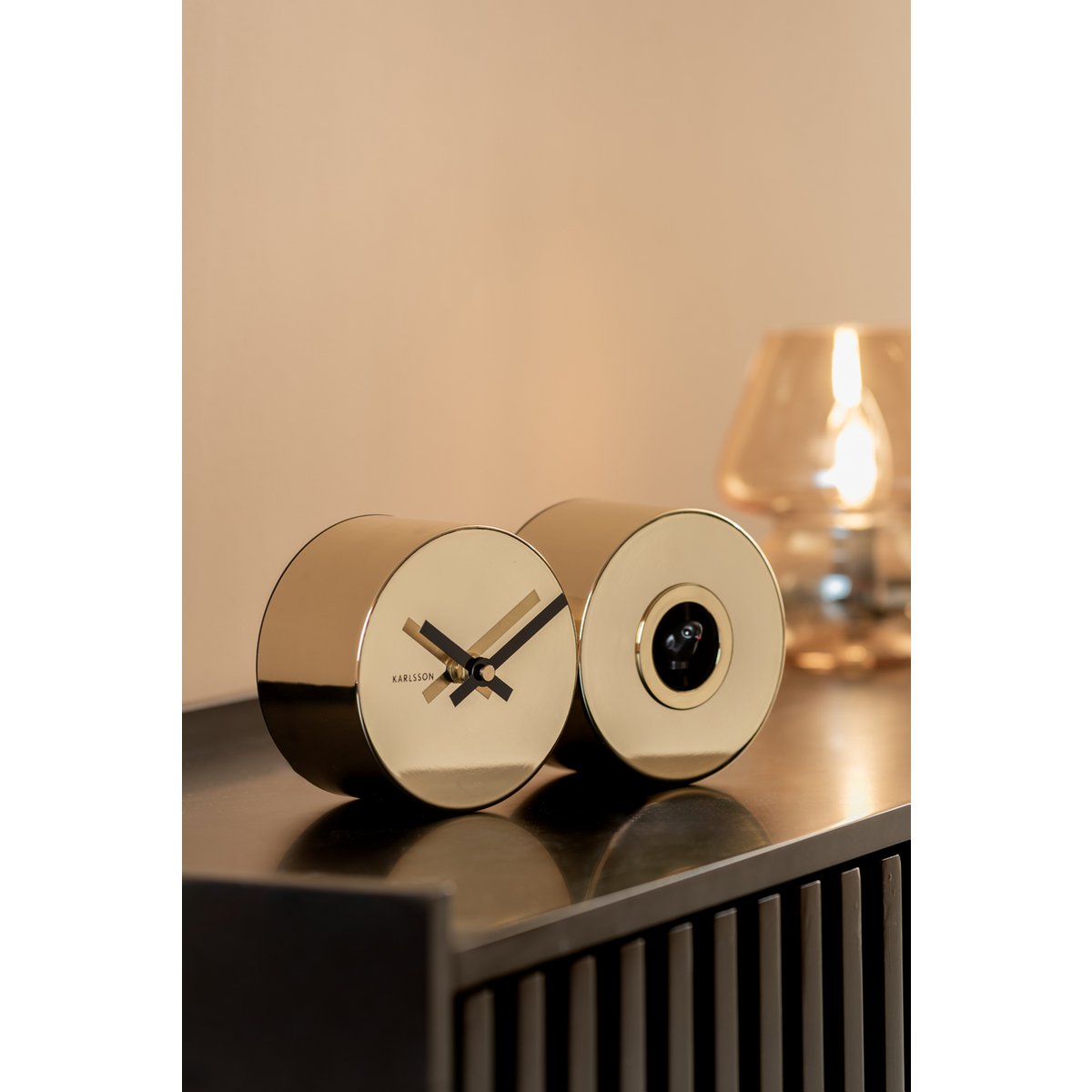 Wandklok Duo Koekoek Verguld