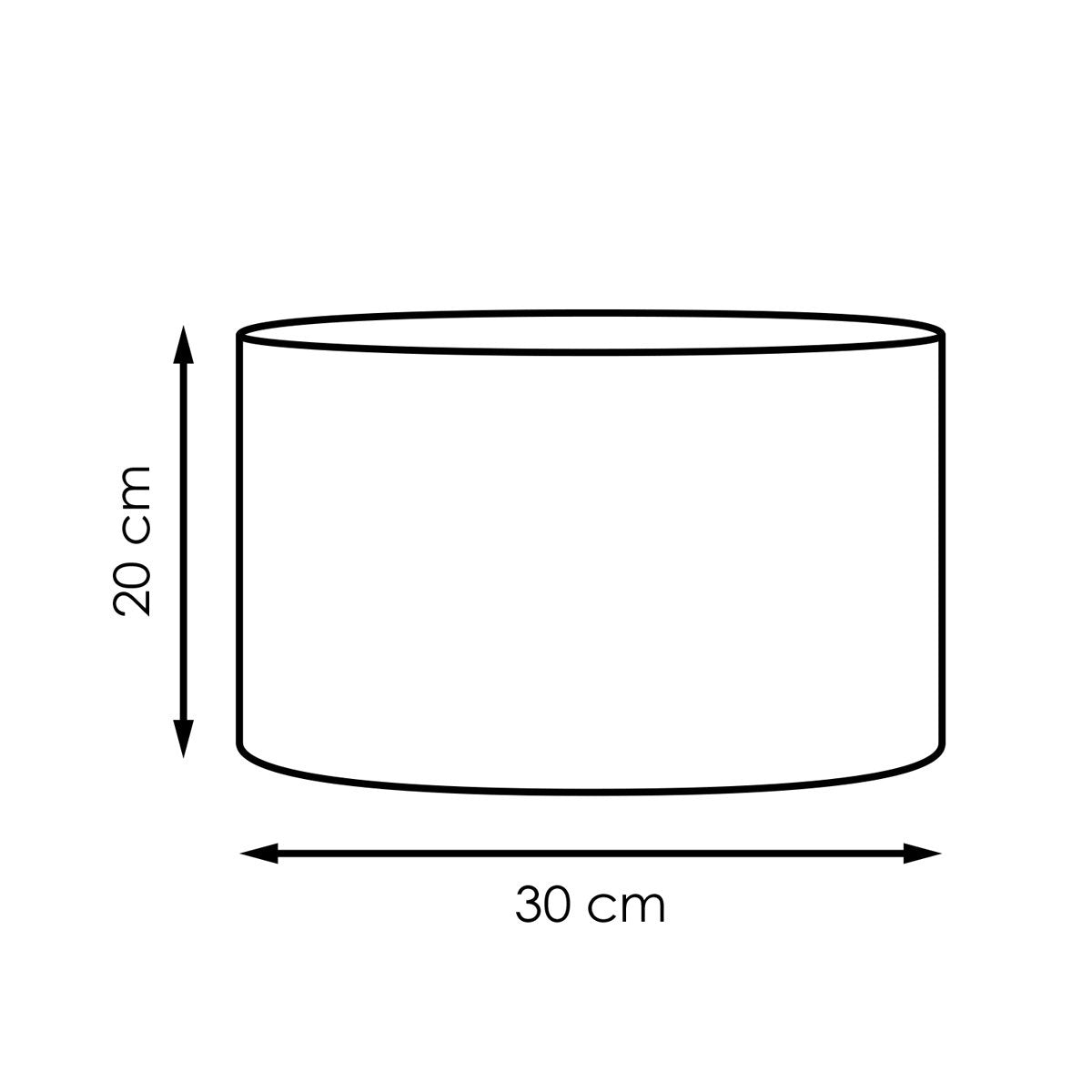 Home Sweet Home Lampenkap Canvas petrol - B:30xD:30xH:20cm