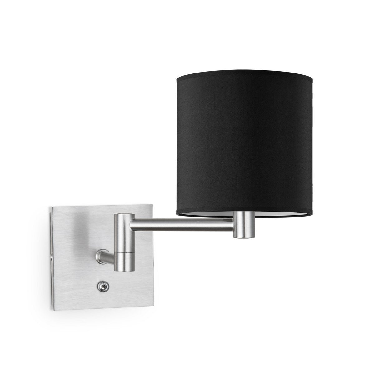 Home Sweet Home Wandlamp - Swing, E27, zwart Lampenkap 16x15cm