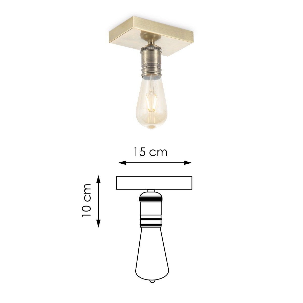 Home Sweet Home Wandspot Nitro - incl. dimbare LED lamp - messing