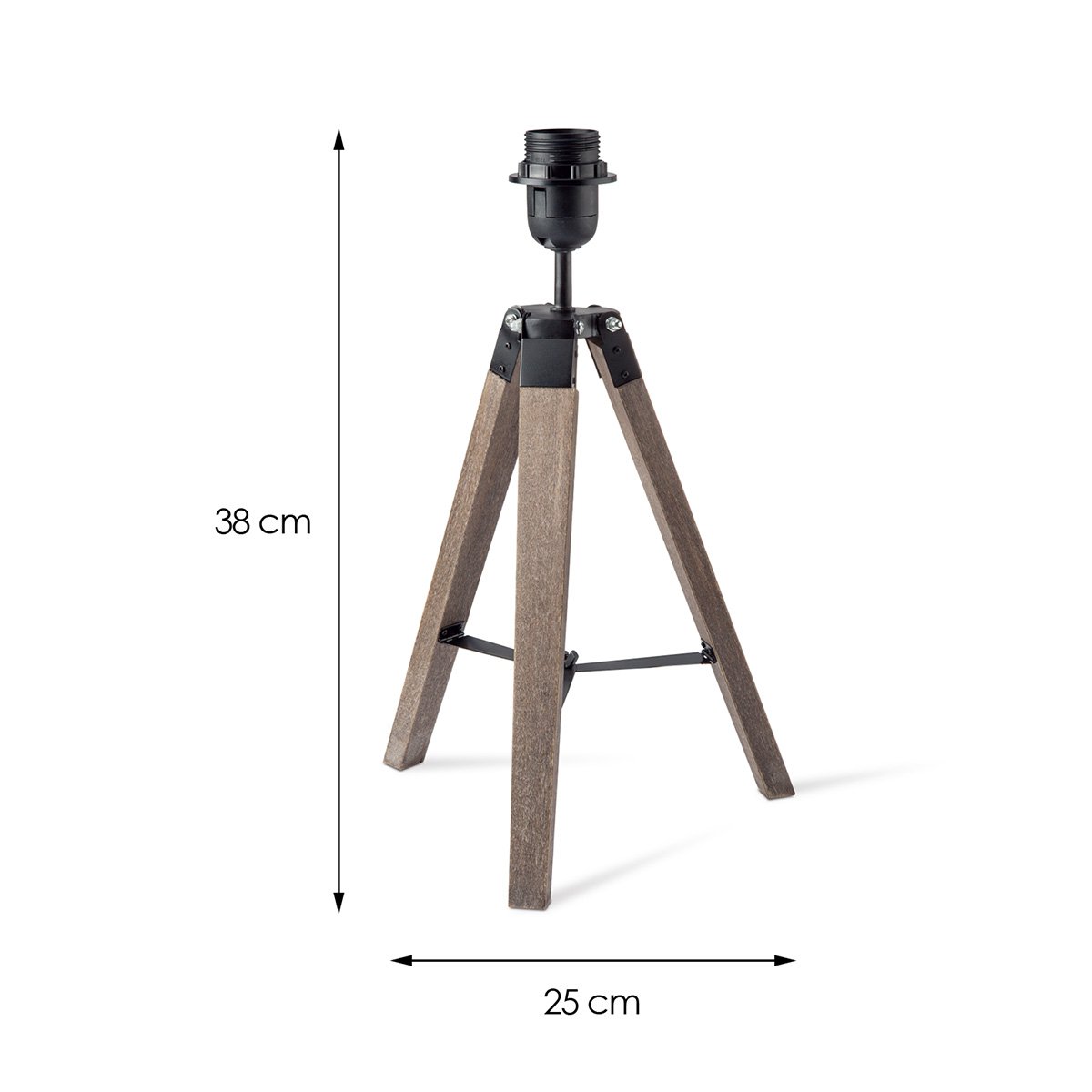 Home Sweet Home tafellamp voet Dia 23/23/39cm - Bruin