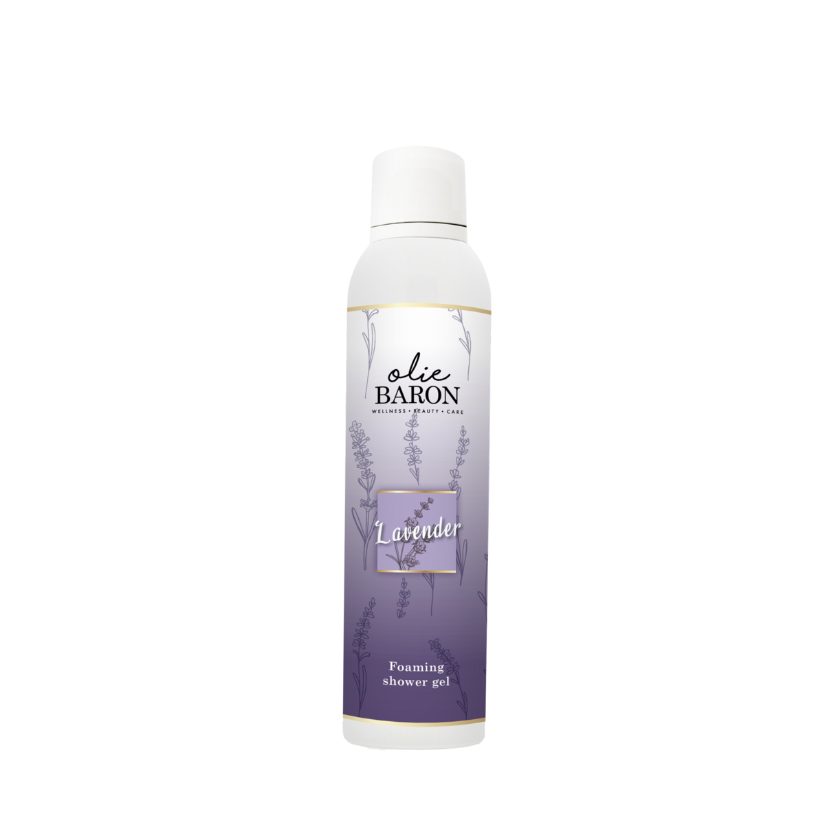 De Oliebaron® - Foaming shower gel - Lavender - 200 ml