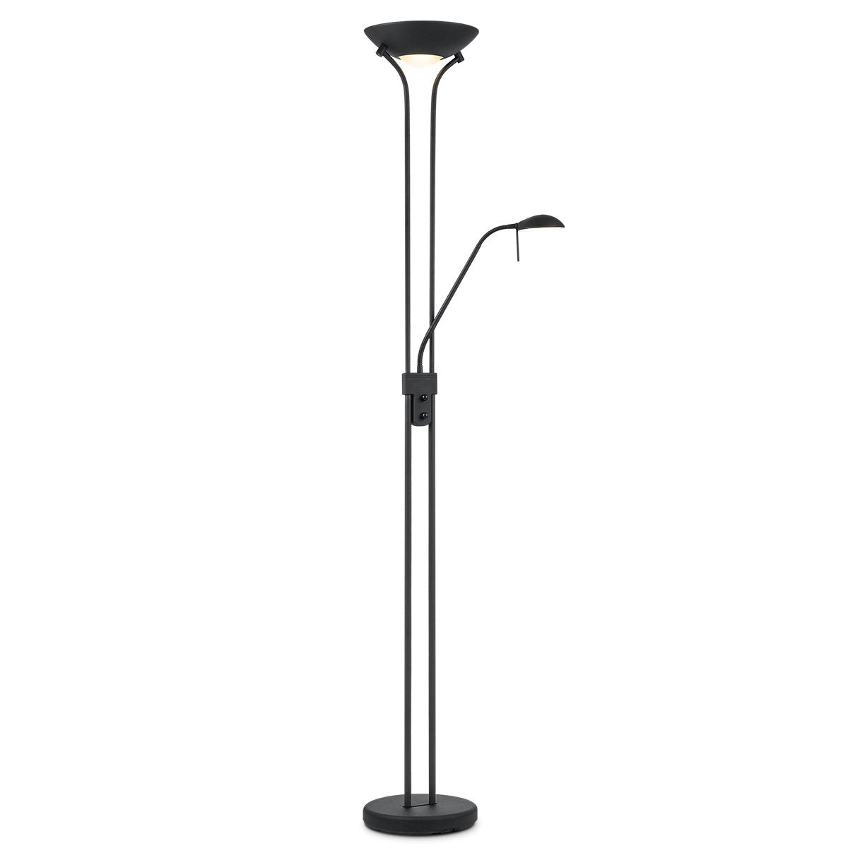 Home Sweet Home R7s + G9 LED Uplight Vloerlamp - Moderne Zwart