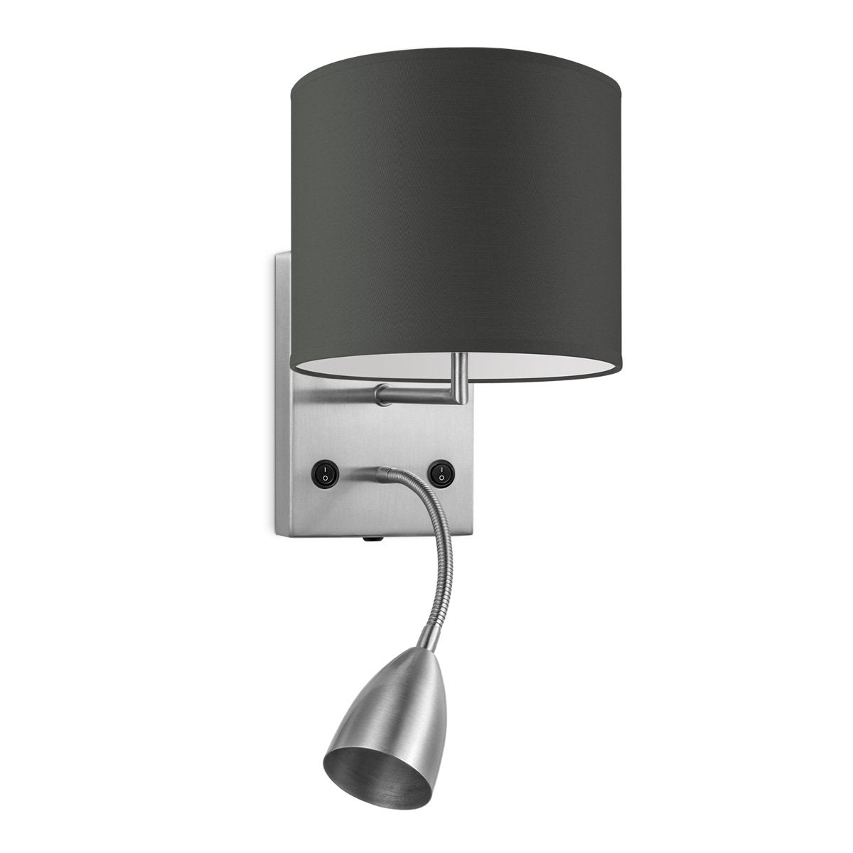 Home Sweet Home Wandlamp - Read, LED Leeslamp, E27, antraciet 20cm