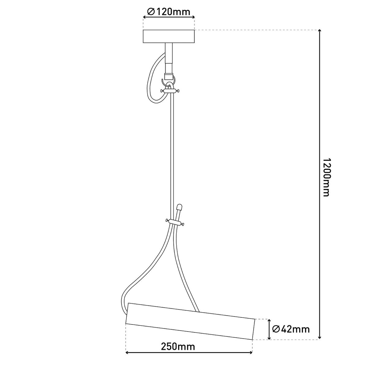 Metal Baldachin met textielkabel "Corbatin", messing, E27 -versie, verlichting voor woonkamer of kantoor
