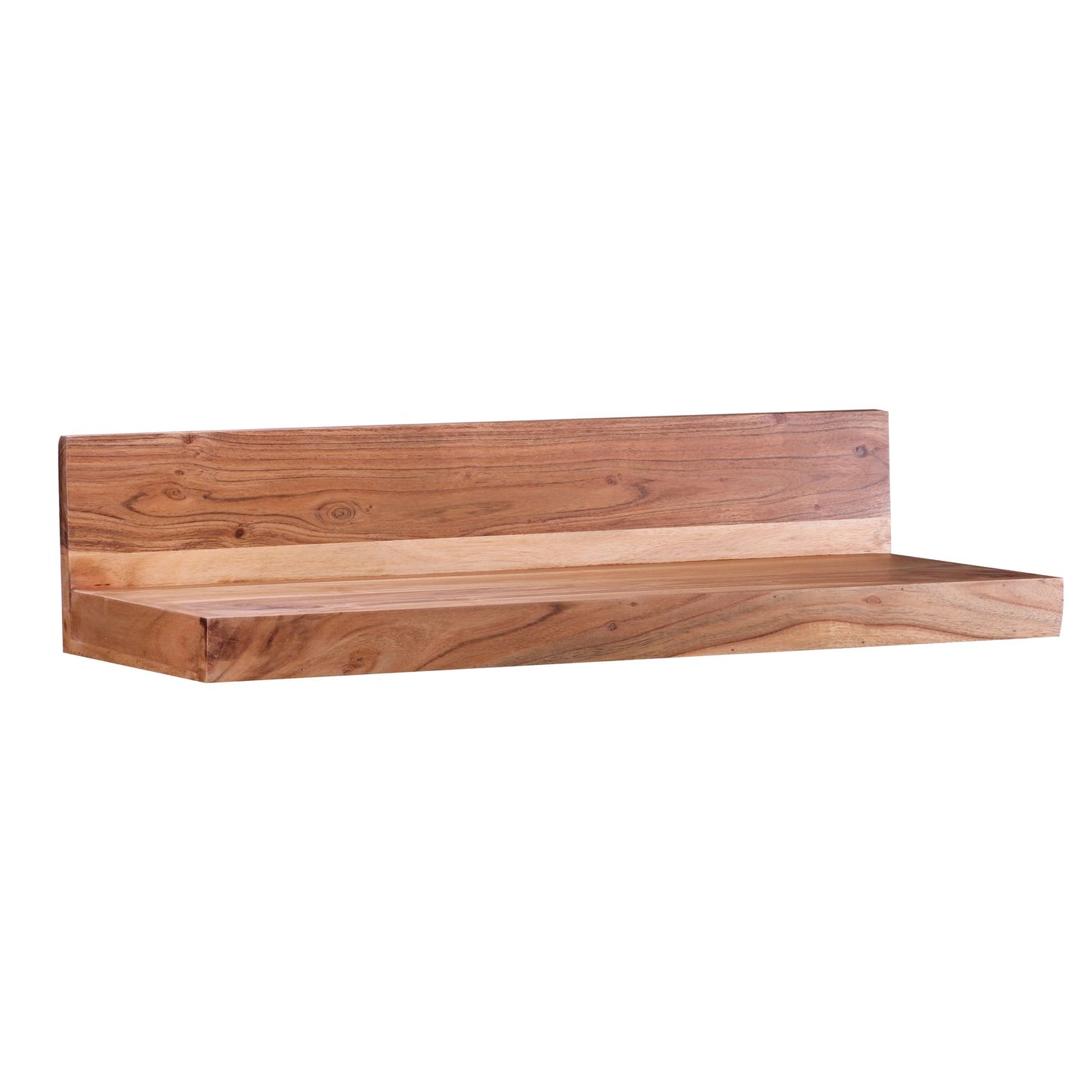 wandplank MUMBAI massief hout acaciahout plank 80 cm landelijke stijl hangende plank echt hout wandplank natuurlijk product