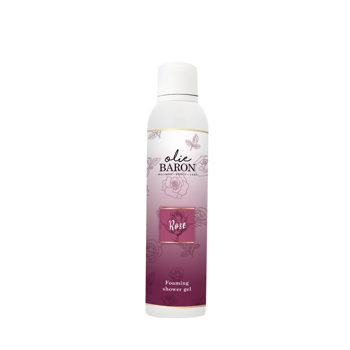 De Oliebaron® - Foaming shower gel - Rose - 200 ml
